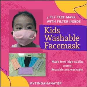 Reusable Cloth Face Mask With Filter