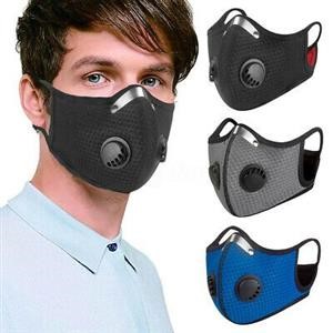 Reusable Face Mask With Filter Pocket and Nose Wire